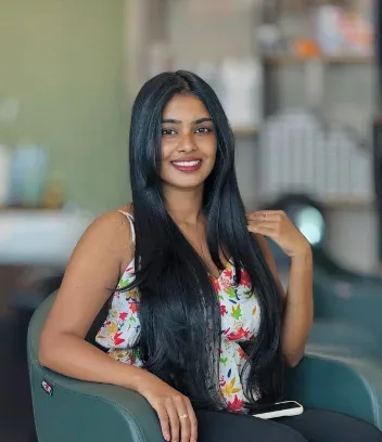 Balayage colour result at Hair Refinery, Sri Jayawardenepura Kotte
